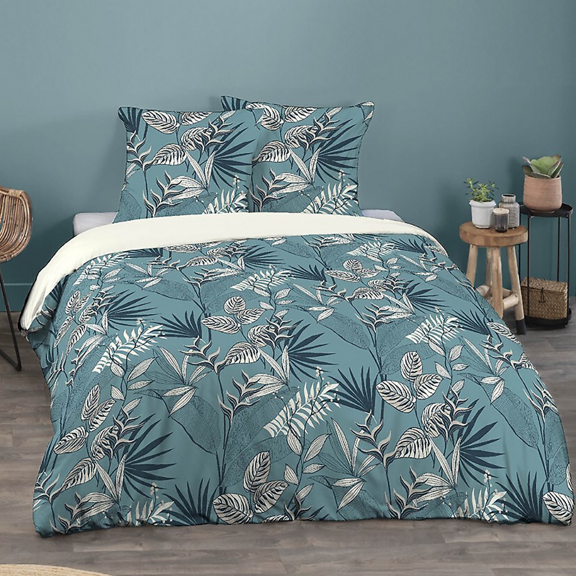 Parure de lit - housse de couette avec taies en microfibre, EDEN