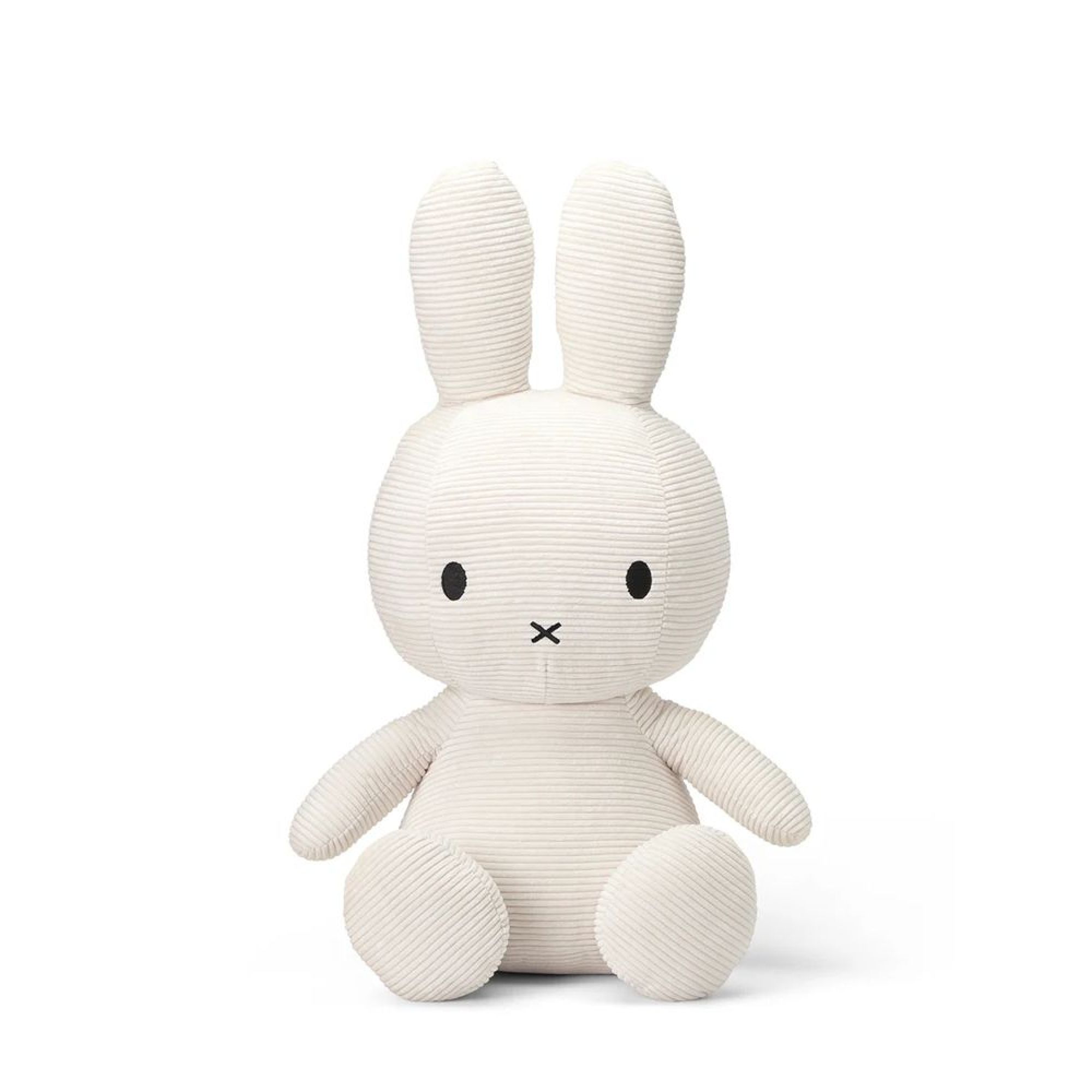 Peluche lapin Miffy velours côtelé éco 50 cm, BON TON TOYS