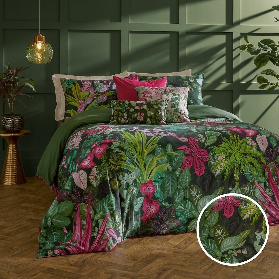Veadeiros 100% Cotton Sateen Duvet Cover and Pillowcase Set, PAOLETTI