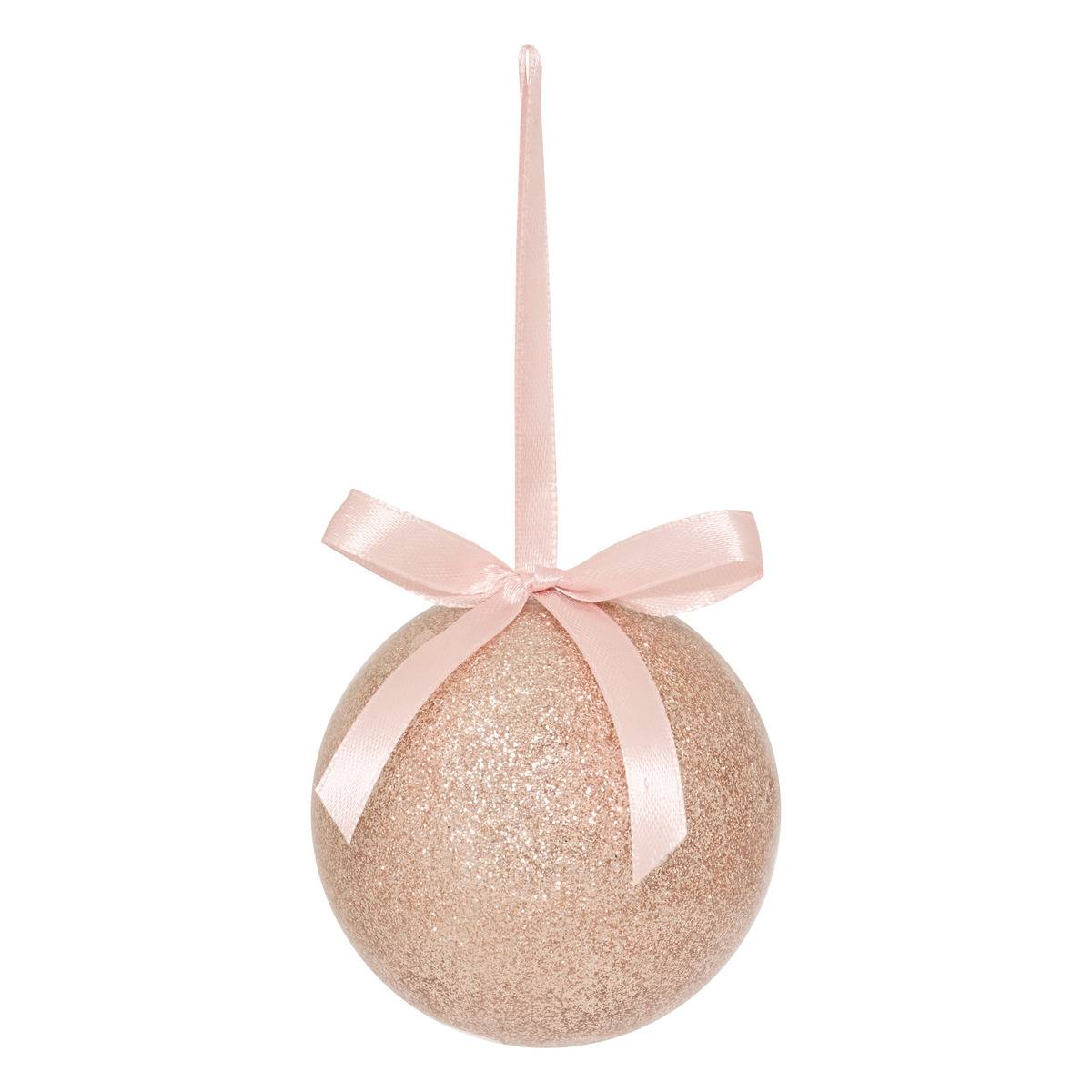 Boule de Noël en papier unie noire D. 75 mm, FEERIC LIGHTS & CHRISTMAS