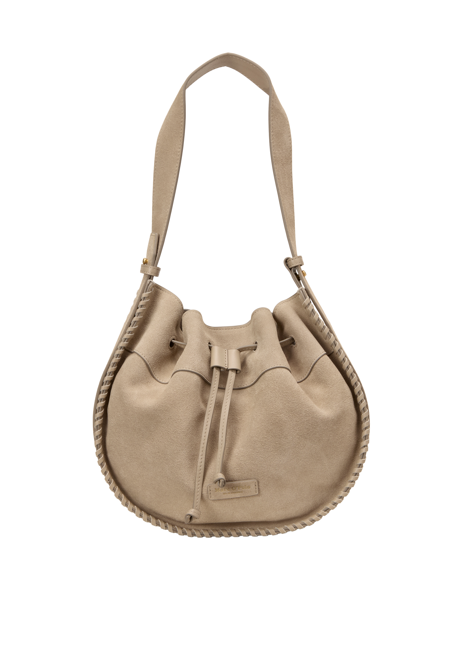 Sac à bandoulière en cuir velours doux, MARC O'POLO