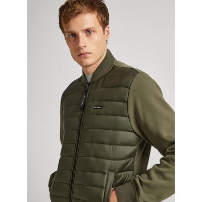 Dual Fabric Padded Jacket in Cotton PEPE JEANS
