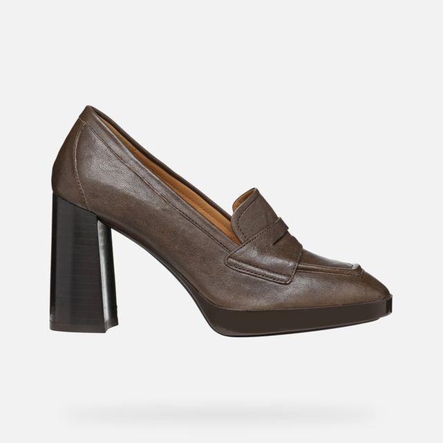 Escarpin marron shop foncé