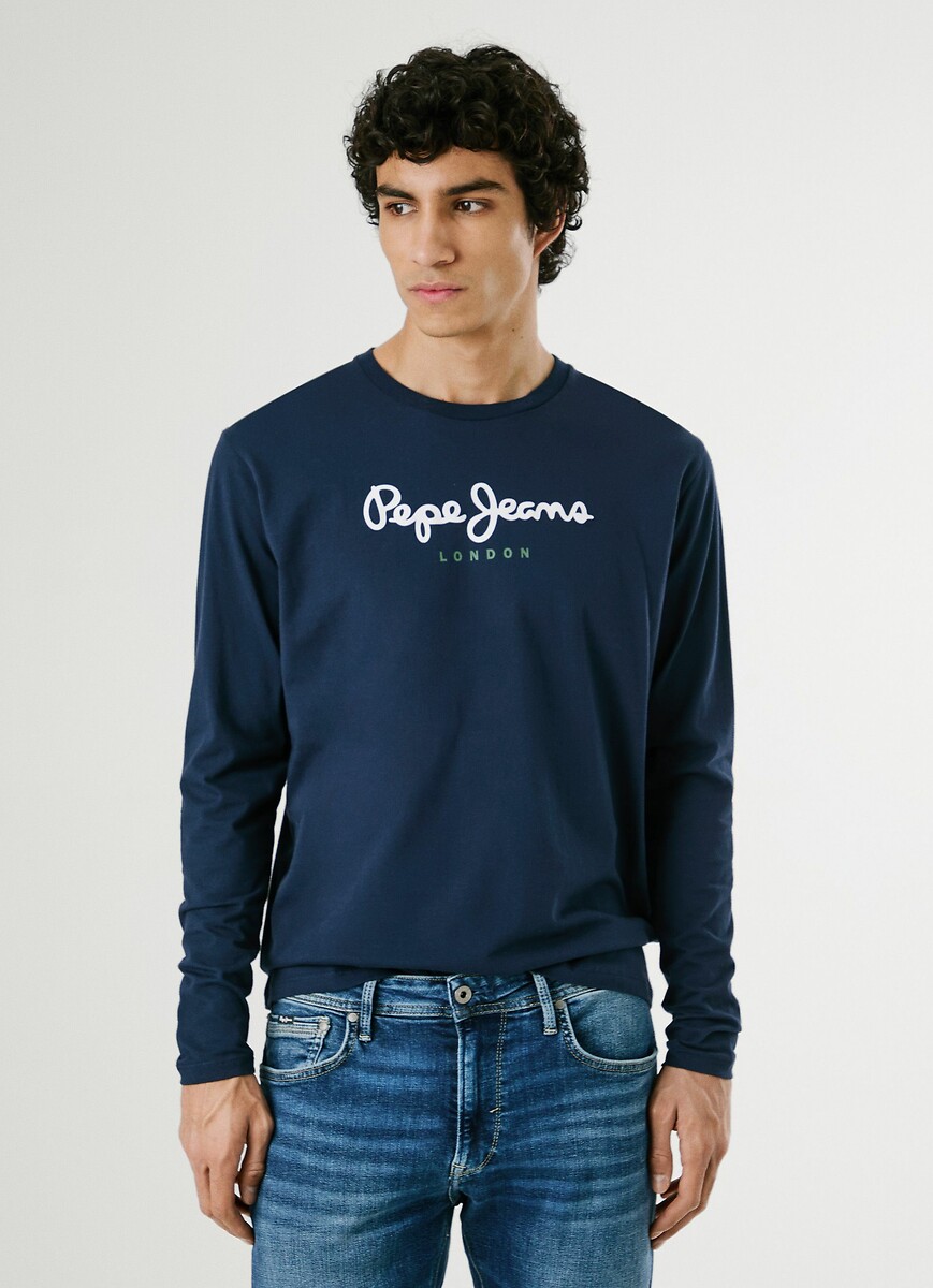 T-shirt col rond manches longues Eggo