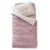 Housse De Couette Bébé Réversible Douce Provence Écru/Parme 80x120 - Vertbaudet