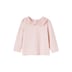 VERTBAUDET T-Shirt Col Brodé Bébé Manches Longues Beige Clair 6M (67CM)