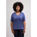 Blouse Longue Ample ULLA POPKEN Pour Femme - Bleu/gris Motif Fleuri - Taille 48/50