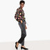Estampado fundo preto