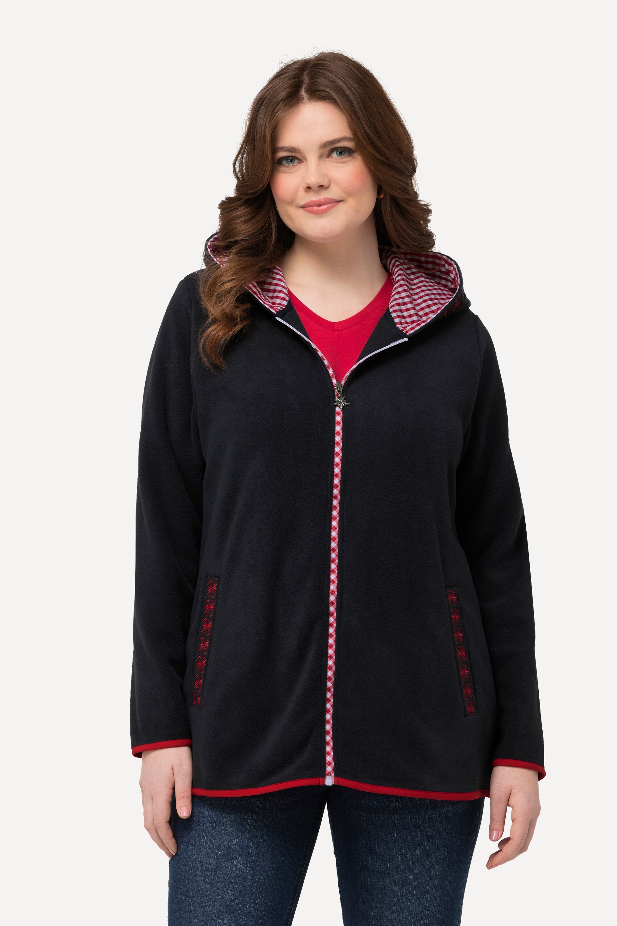Veste en polaire inspirée du costume marine Ulla Popken | La Redoute