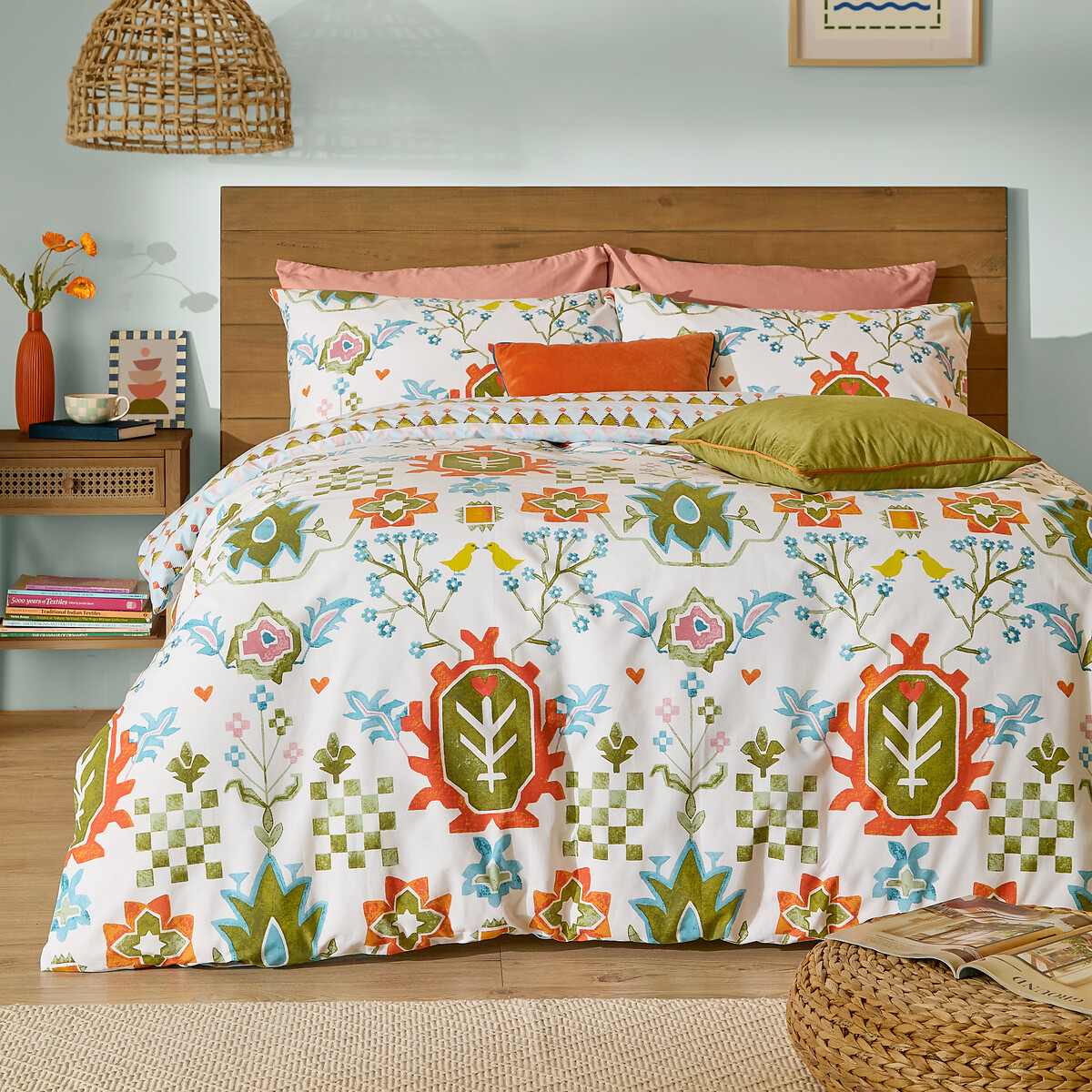 Dilara Reversible Printed Duvet Cover and Pillowcase Set, FURN.