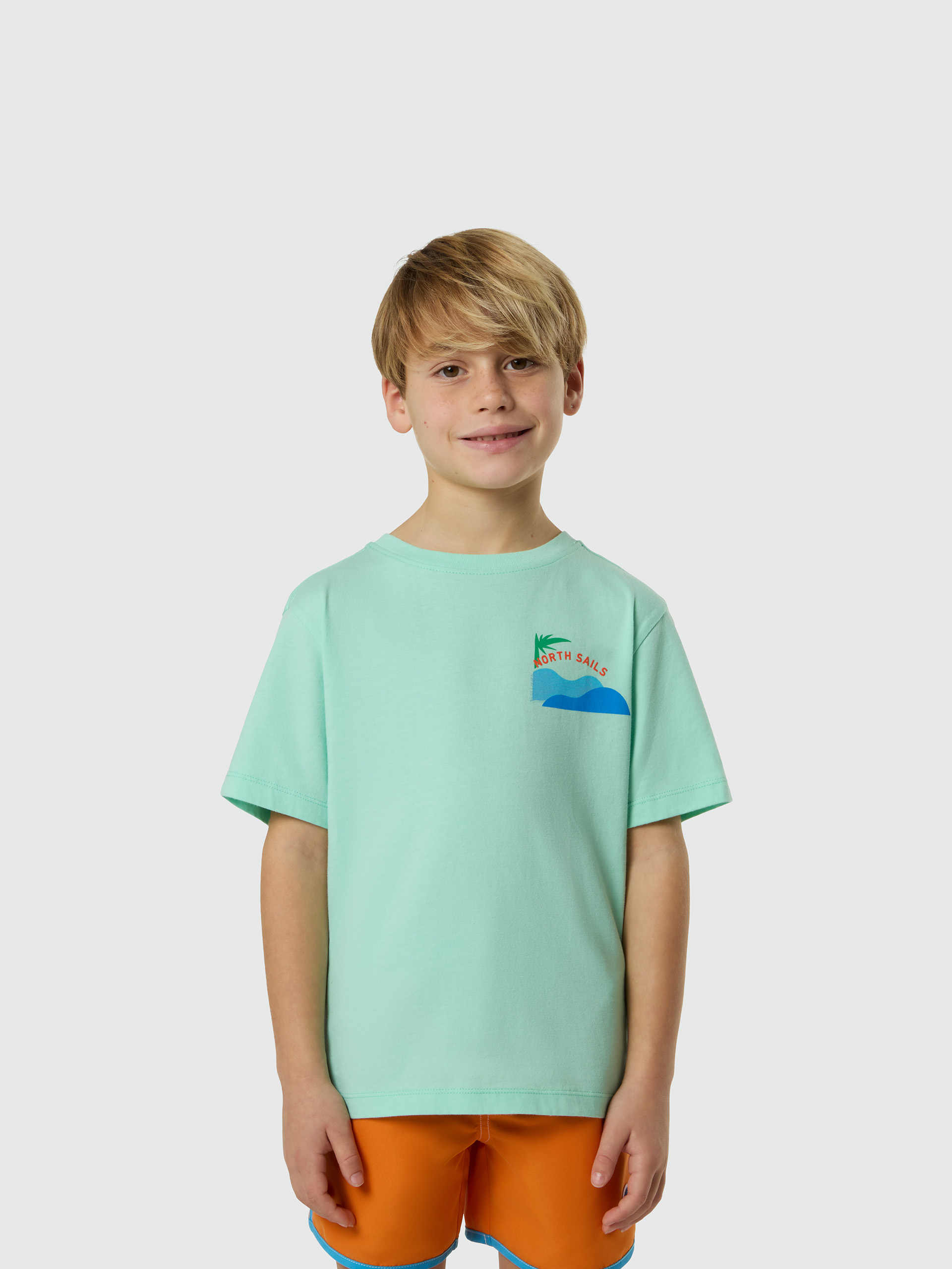 T-shirt à imprimé océan, NORTH SAILS
