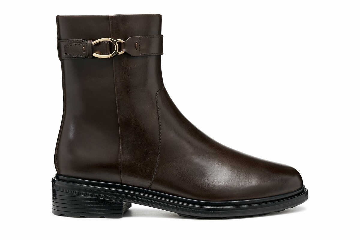 Walk Pleasure Ankle Boots in Breathable Leather, GEOX