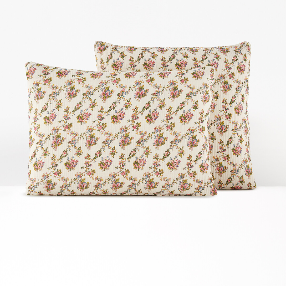 Yemi Floral 100% Cotton Muslin Pillowcase