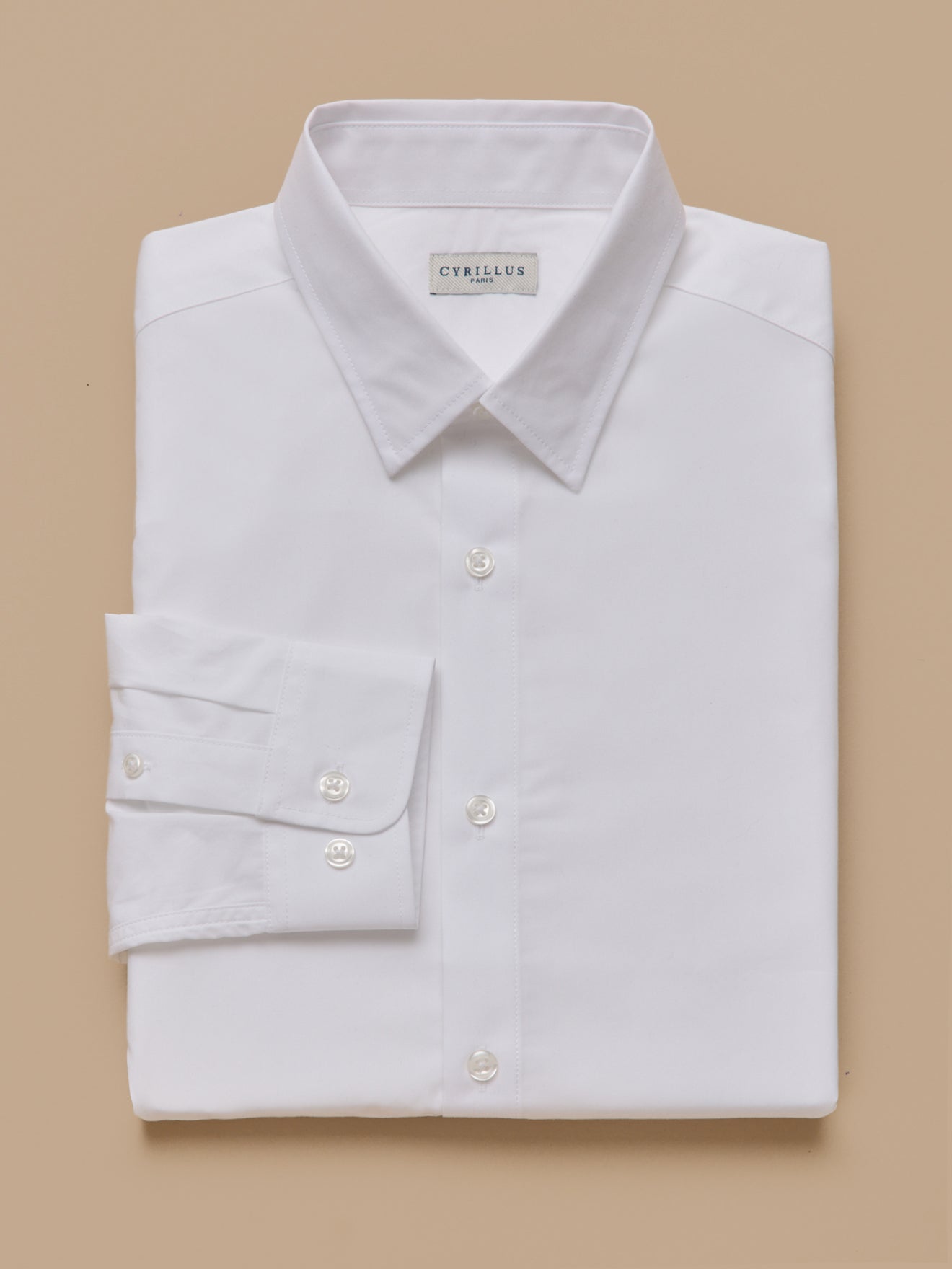 Chemise popeline unie coupe ajustée, CYRILLUS