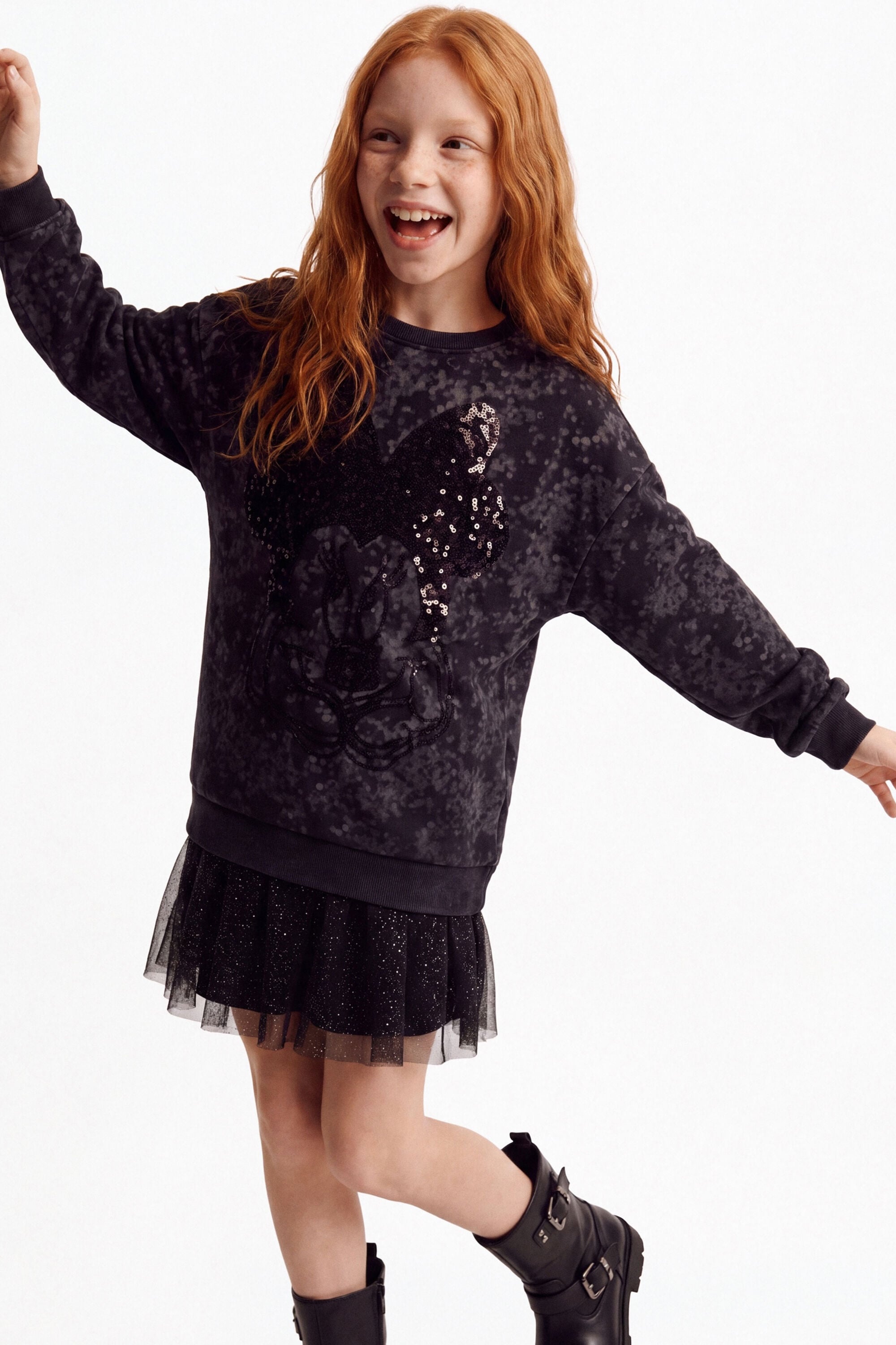 robe à manches longues en coton disney™, DESIGUAL