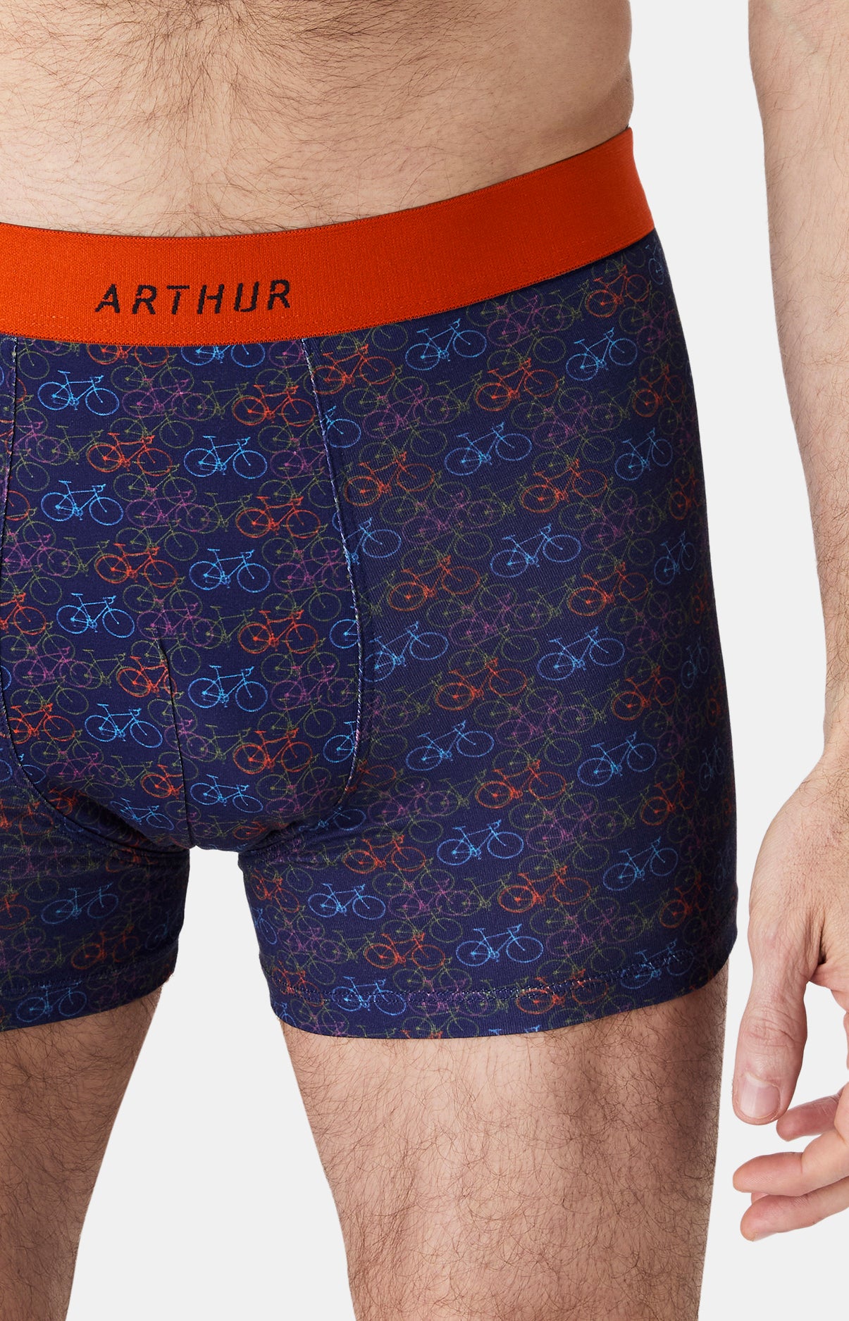 Boxer en coton imprimé Vélo, ARTHUR