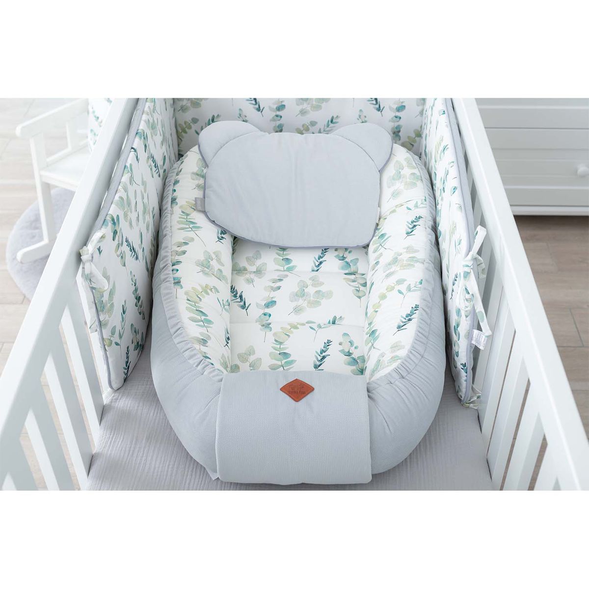 Cocon Bebe Matelasse Nid Reducteur De Lit Eucalyptus Multicolore Sevira Kids La Redoute