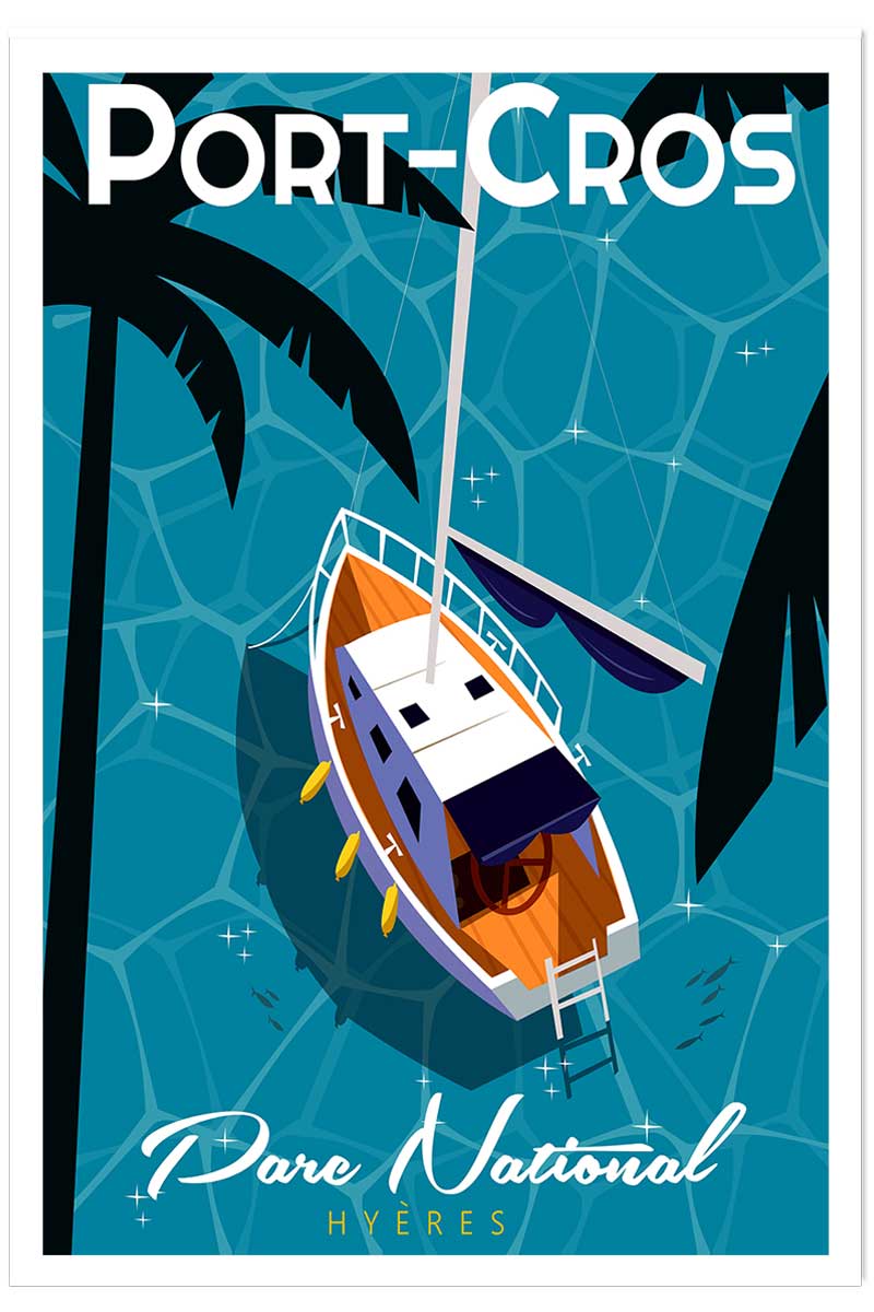 Poster de port cros, HEXOA