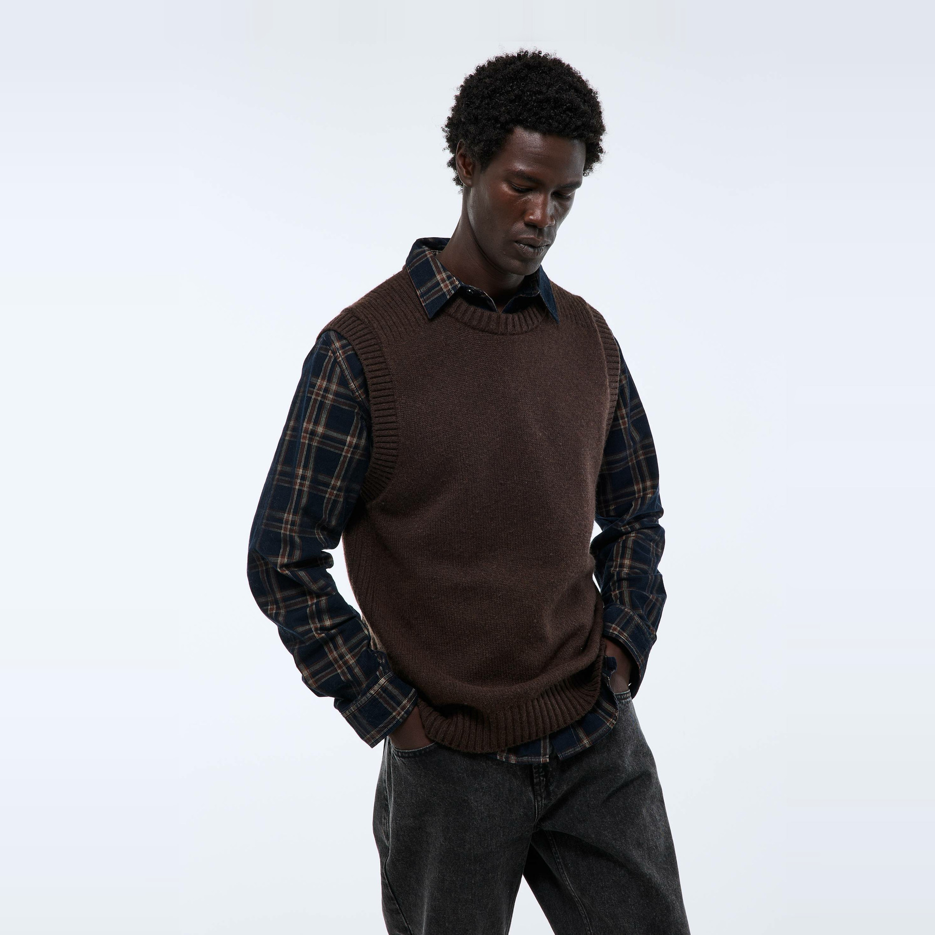 Pull sans manches contenant de la laine, MONOPRIX