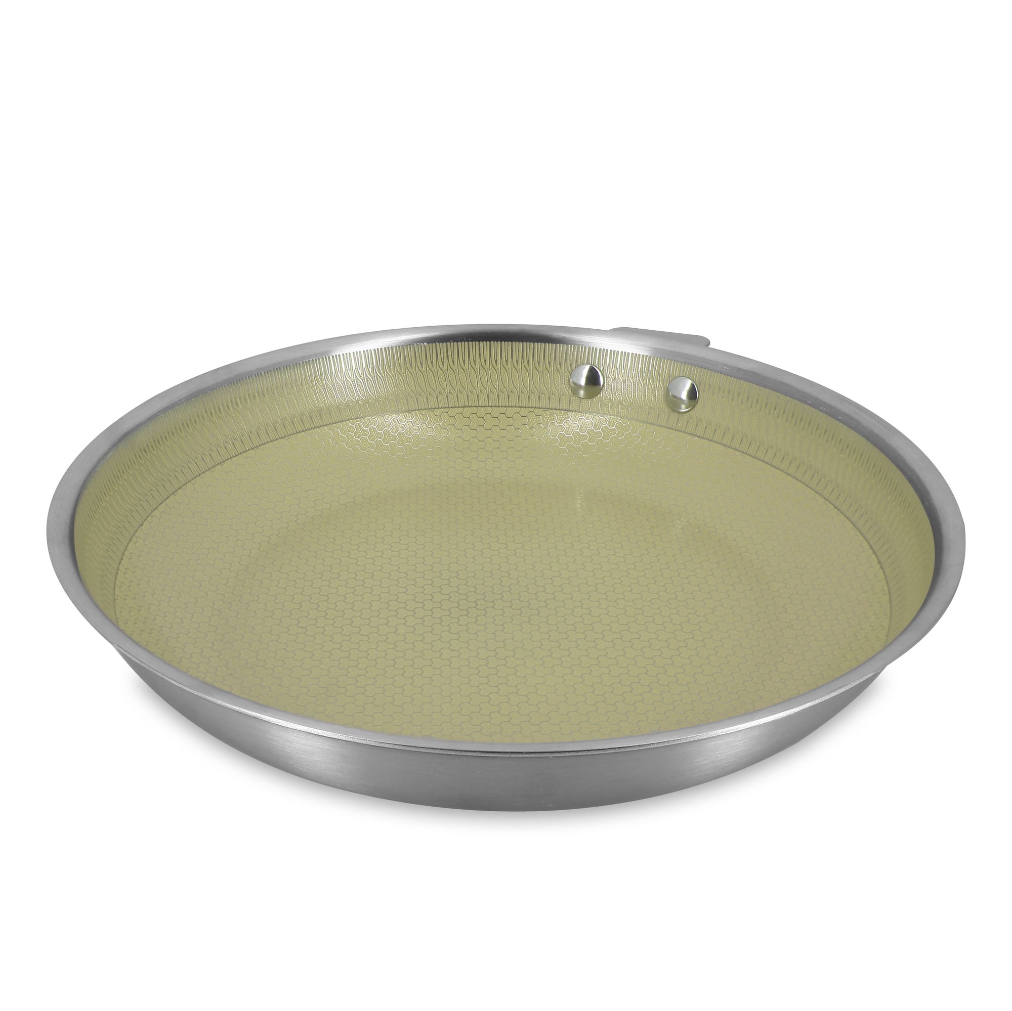Poêle 30cm en acier inoxydable, AGLAE, MENASTYL