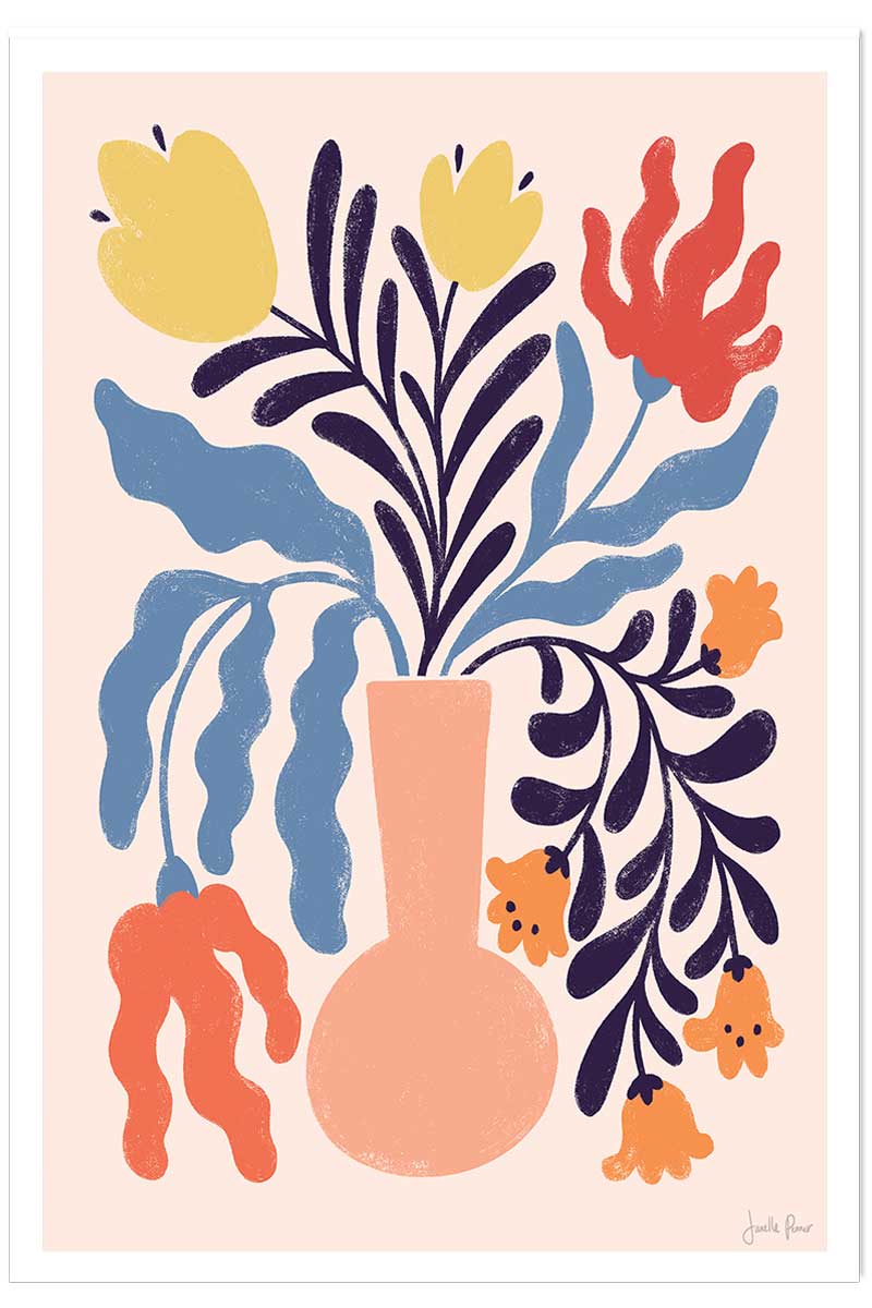 Poster julie fleurs, HEXOA