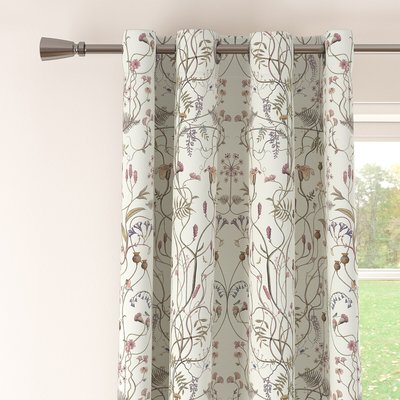 Wildflower Garden Whisper White Lined Eyelet Pair of Curtains THE CHATEAU BY ANGEL STRAWBRIDGE