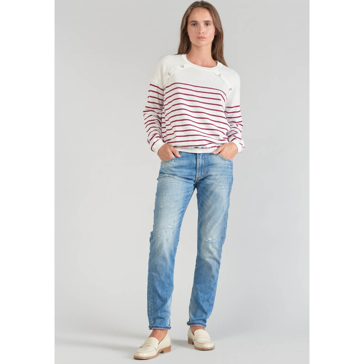 Pull ray en fine maille