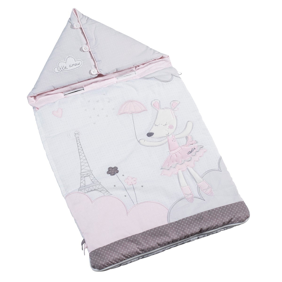 Nid d'ange Nomade bébé en coton, SAUTHON