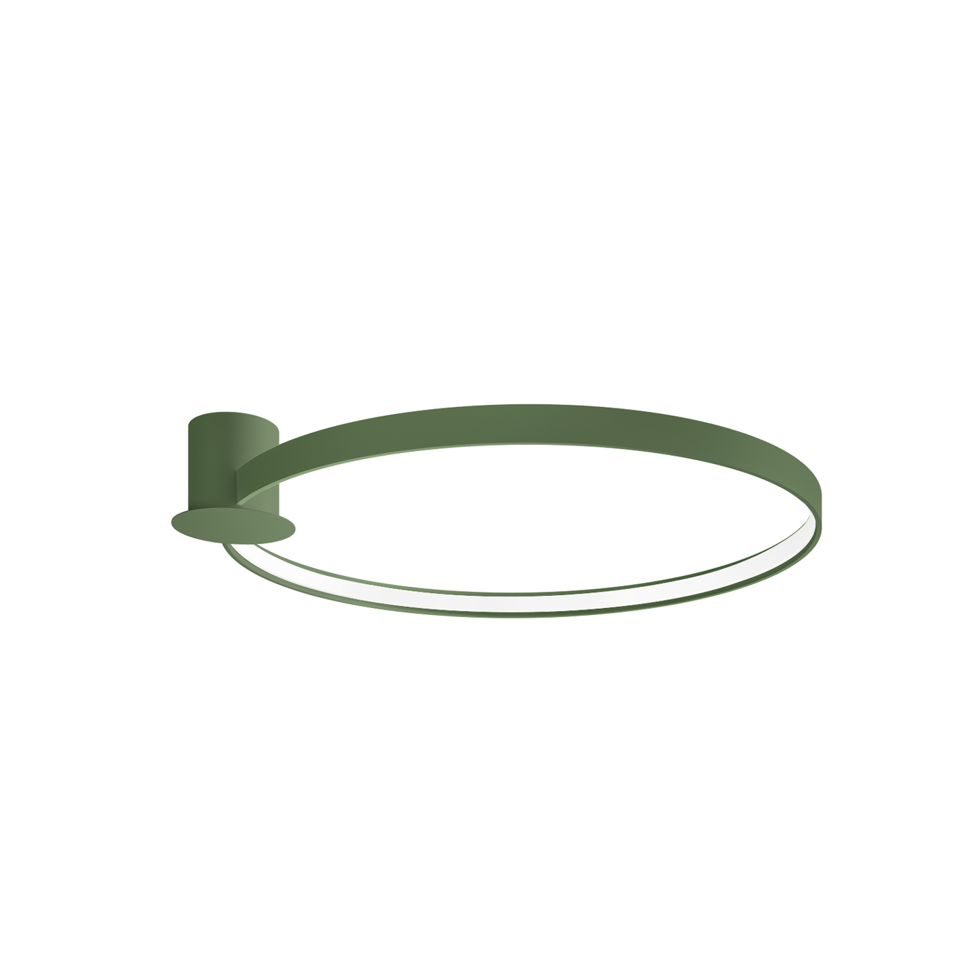 Plafonnier Aluminium Vert Olive LED 1 Rio, EDEN