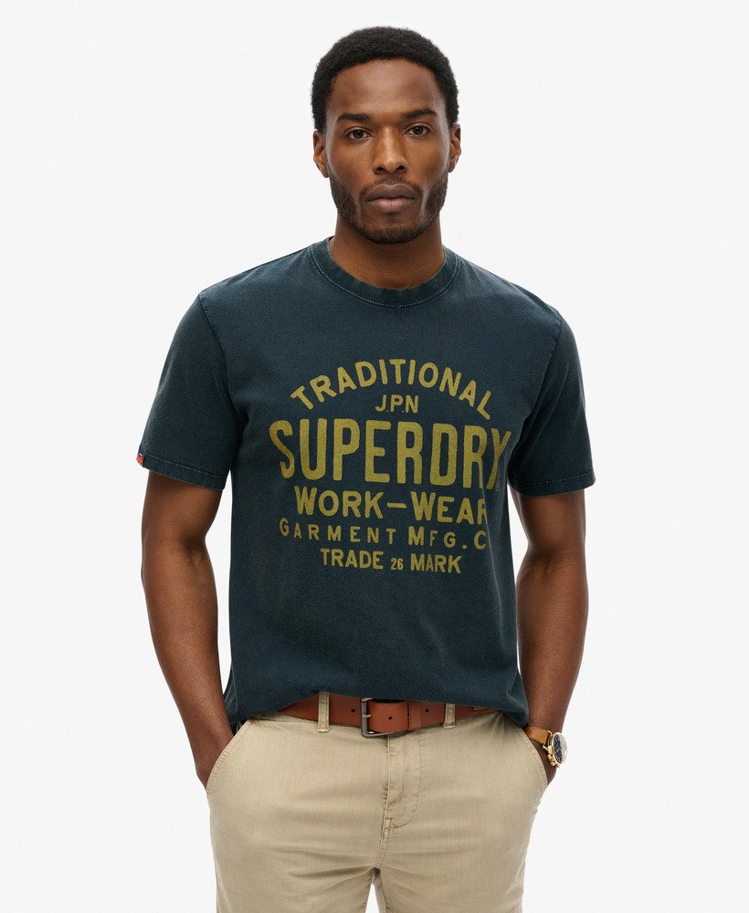 T-shirt Machined Goods Workwear, SUPERDRY