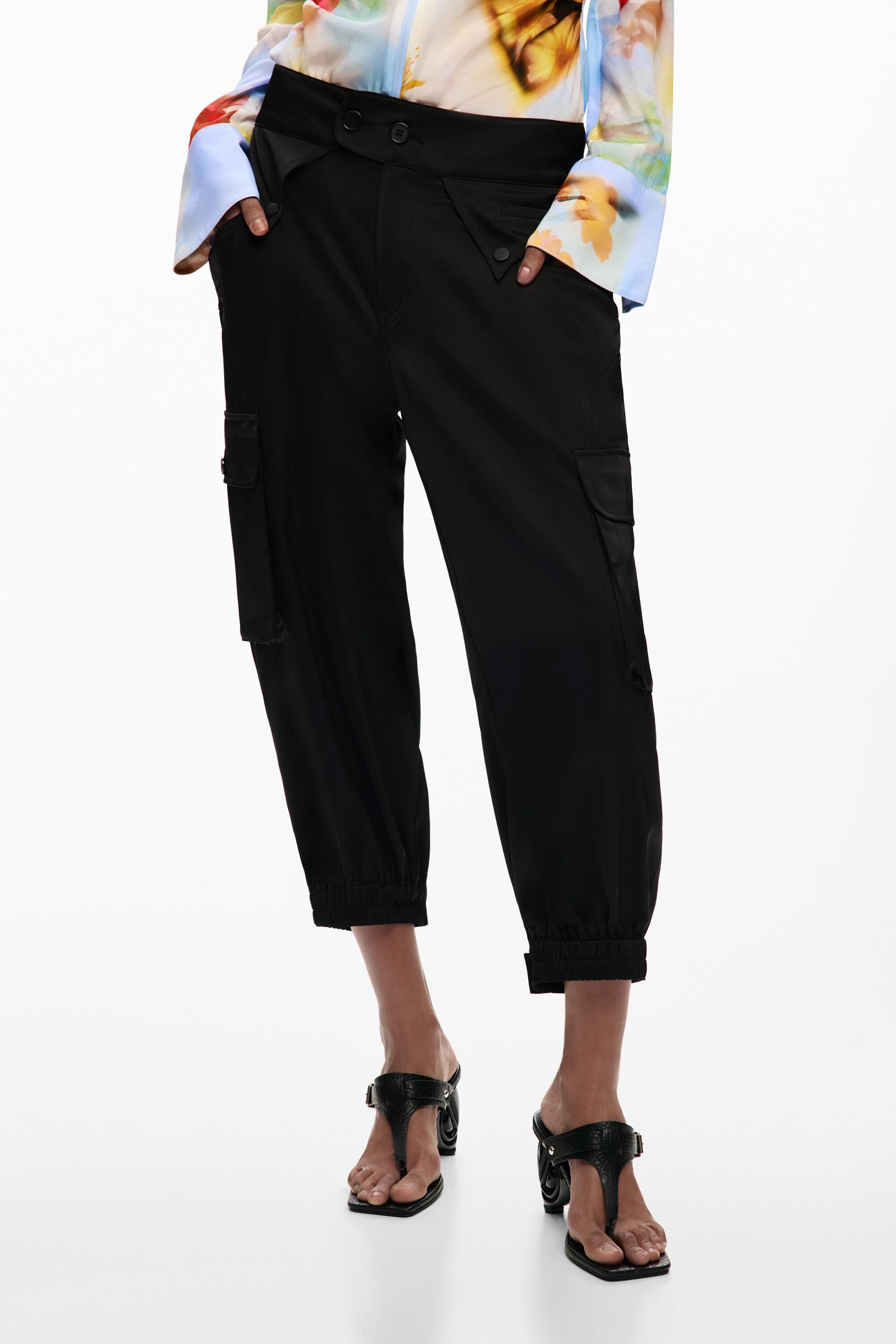 Pantalon capri cargo, DESIGUAL