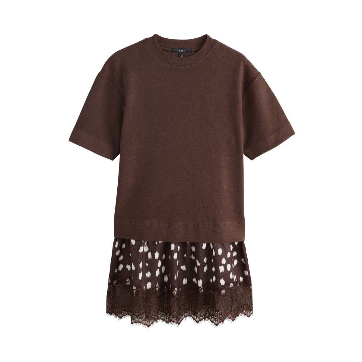 Robe t-shirt douce 2-en-1 à manches courtes, NEXT