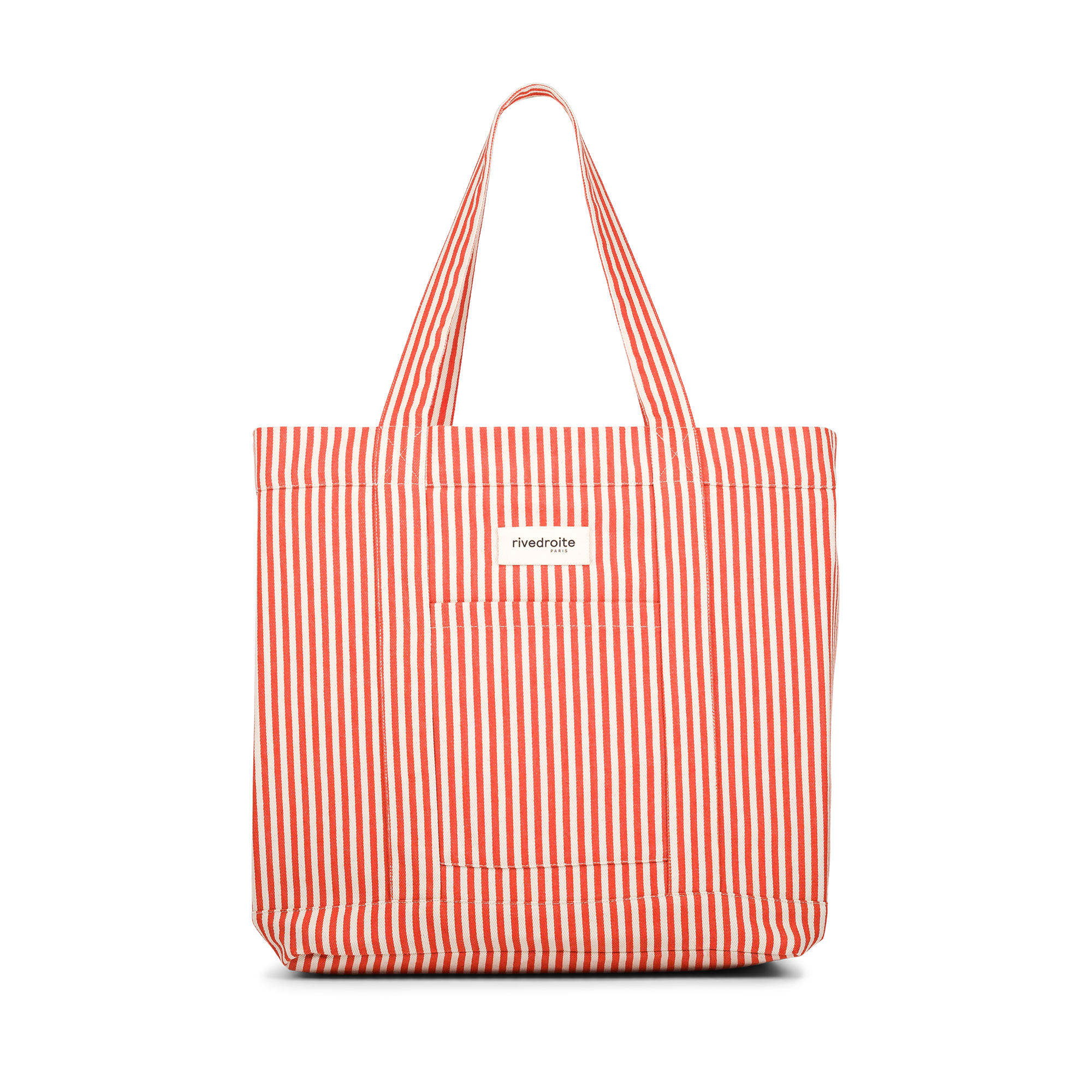 Sac cabas rayé en coton organique AMELOT, RIVEDROITE