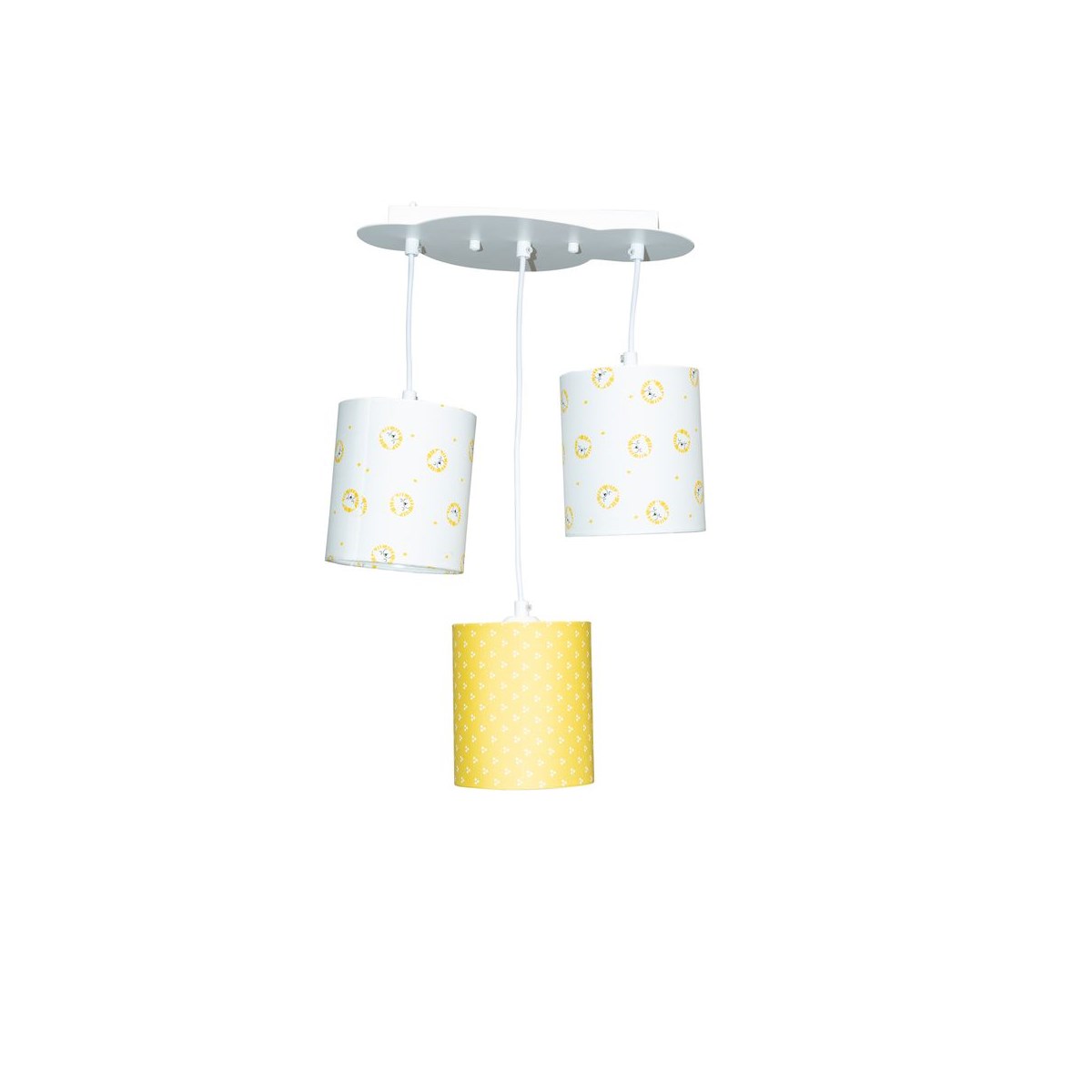 Suspension lumineuse en coton, SAUTHON