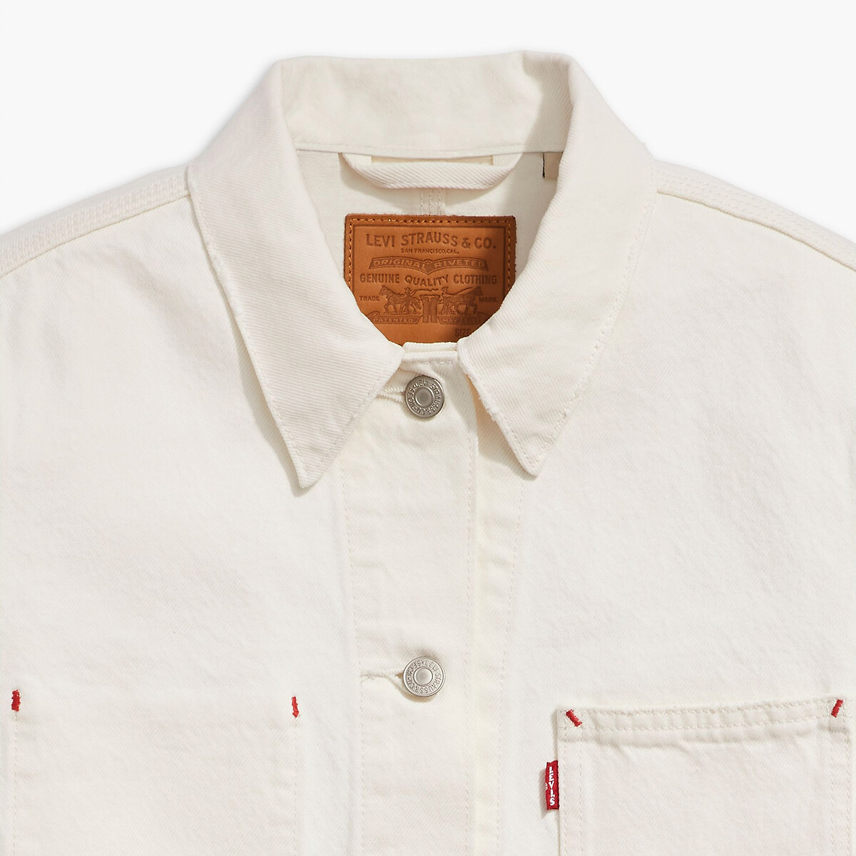 Levi's Men's Long Sleeve Western Pearl Snap Twill Shirt 3LMLW379CC Whi –  HiPOP Fashion