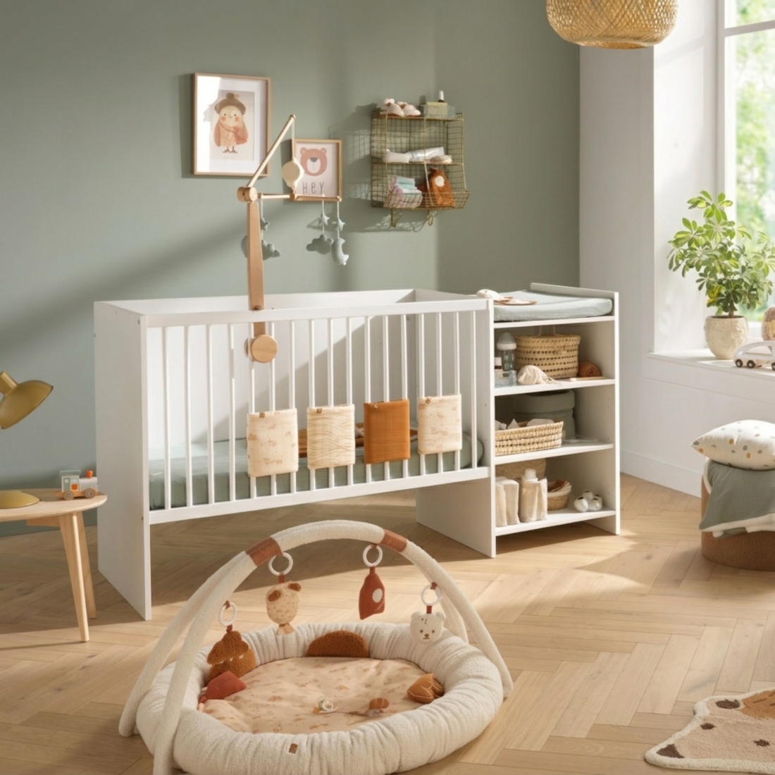Lit combiné évolutif en bois, BABY PRICE