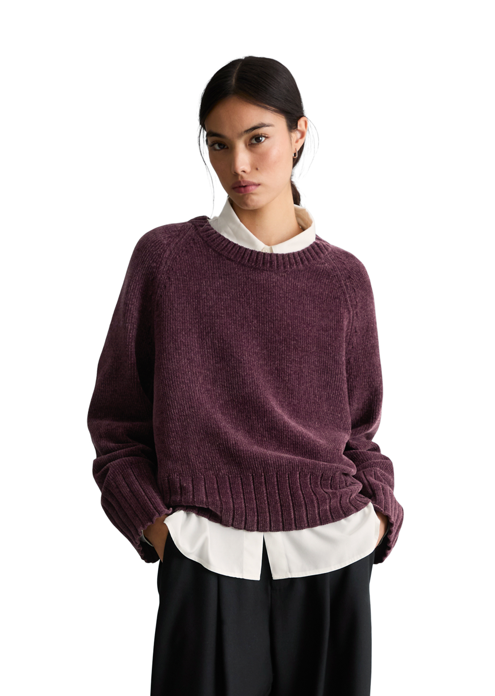 Pull oversize en fil de chenille doux, MARC O’POLO DENIM