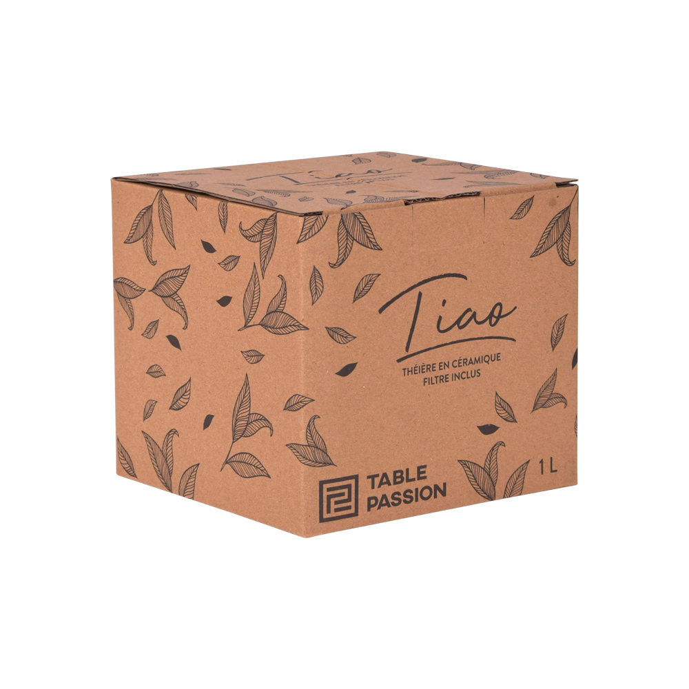 Théière Tiao 1L Bleu Avec Filtre - Grès Table Passion - Compatible Micro-ondes Et Lave-vaisselle