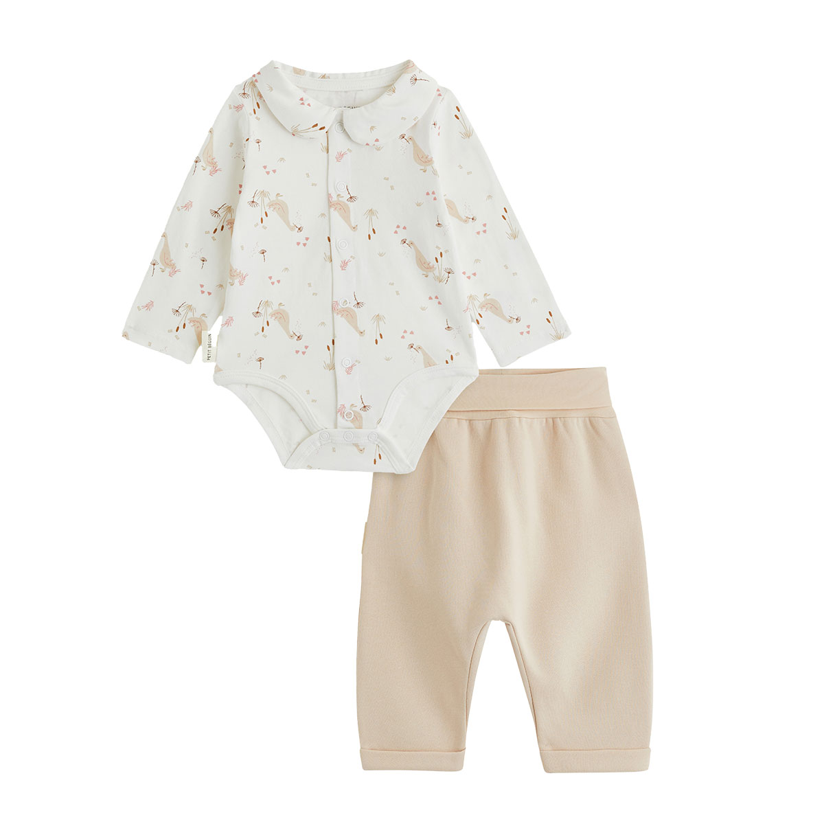 Ensemble body bébé et pantalon en molleton Margot, PETIT BEGUIN