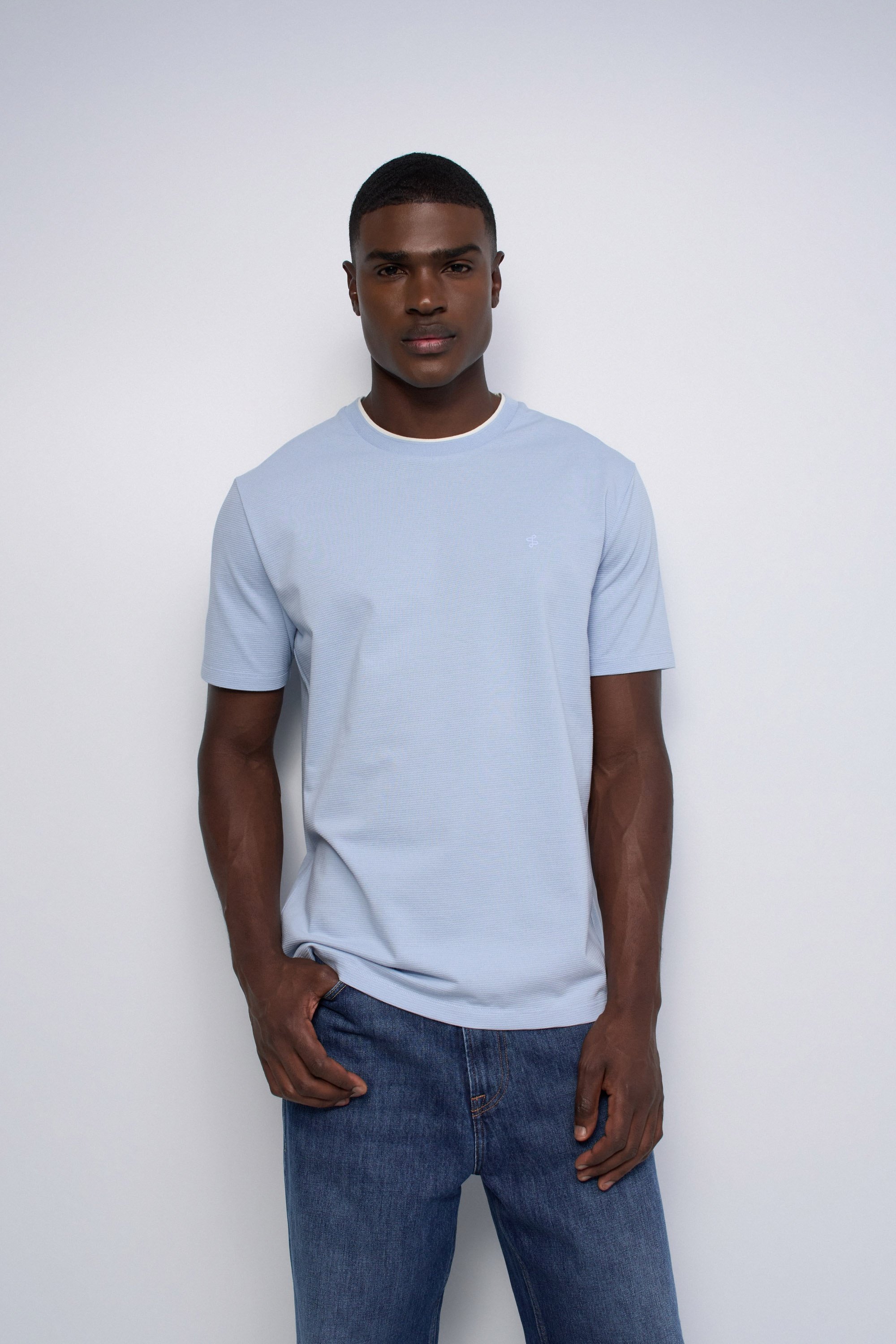 T-SHIRT TEXTURÉ, SALSA JEANS