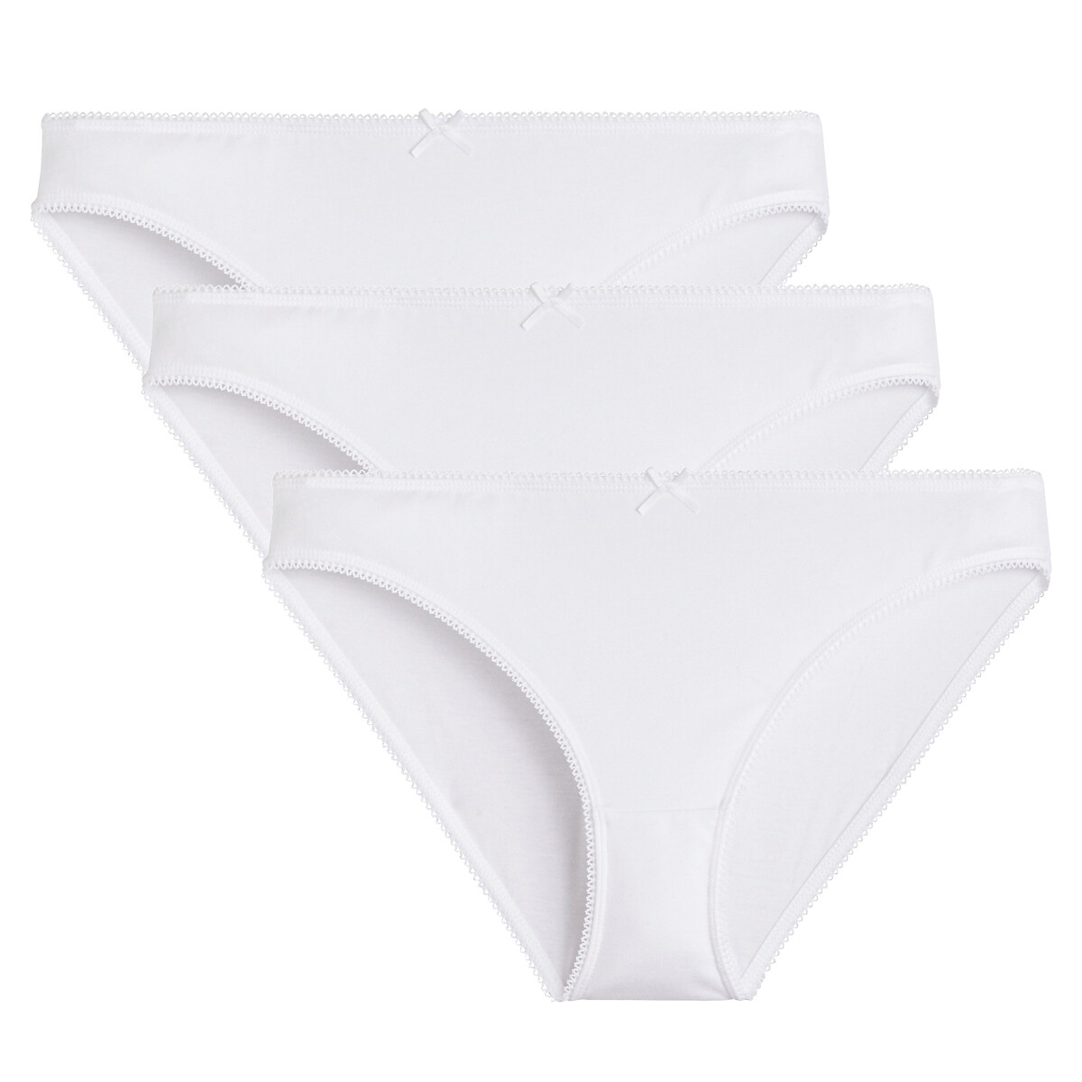Set van 3 slips in rekbaar katoen, LA REDOUTE COLLECTIONS