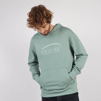 Logo Print Hoodie in Cotton Mix OXBOW