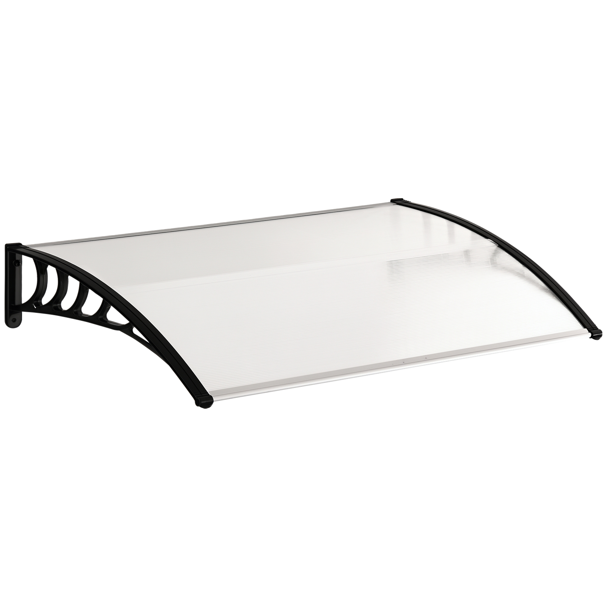Auvent de porte Polycarbonate Transparent, OUTSUNNY