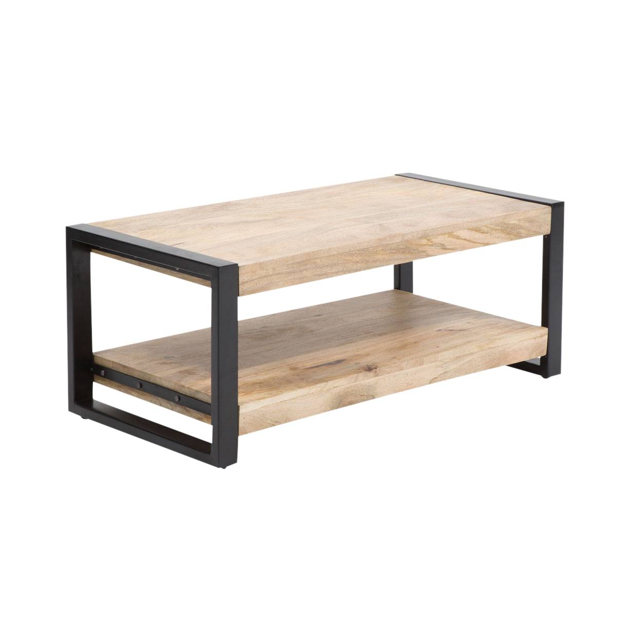 Table basse en métal rectangle NEW YORK, MADE IN MEUBLES