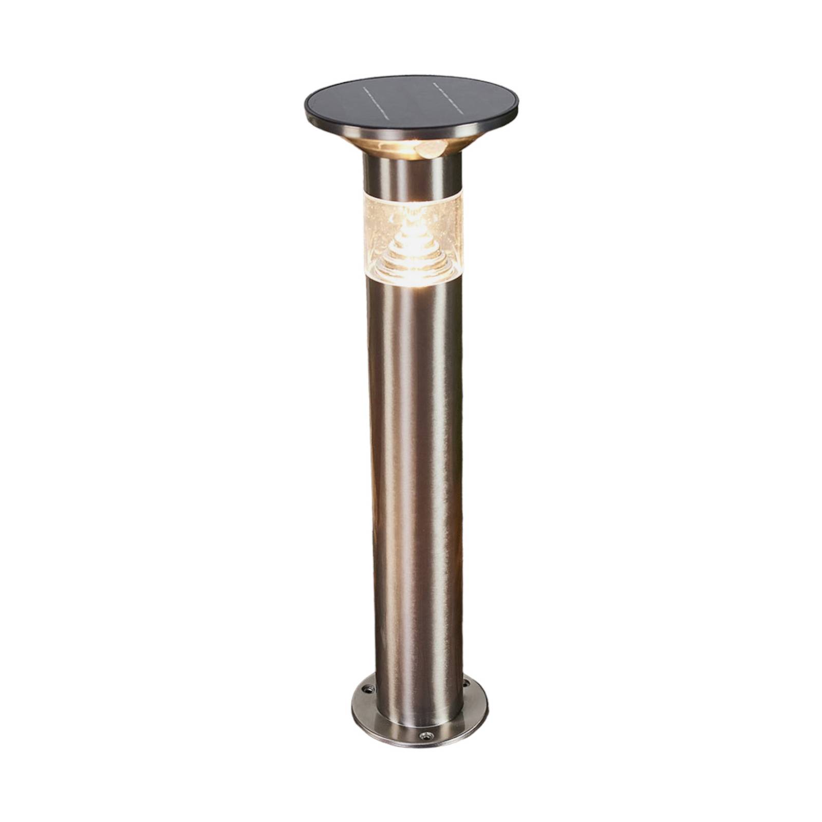 Lampe solaire en inox moderneLED, Jalisa, LINDBY