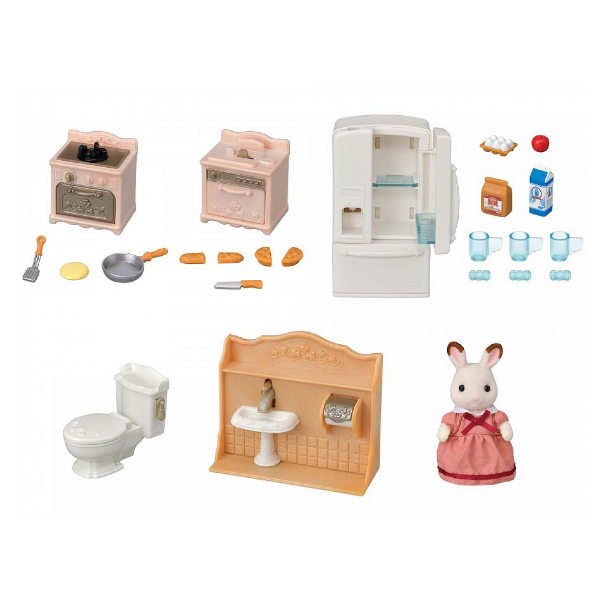 Le set d'ameublement cosy cottage et maman, SYLVANIAN FAMILIES