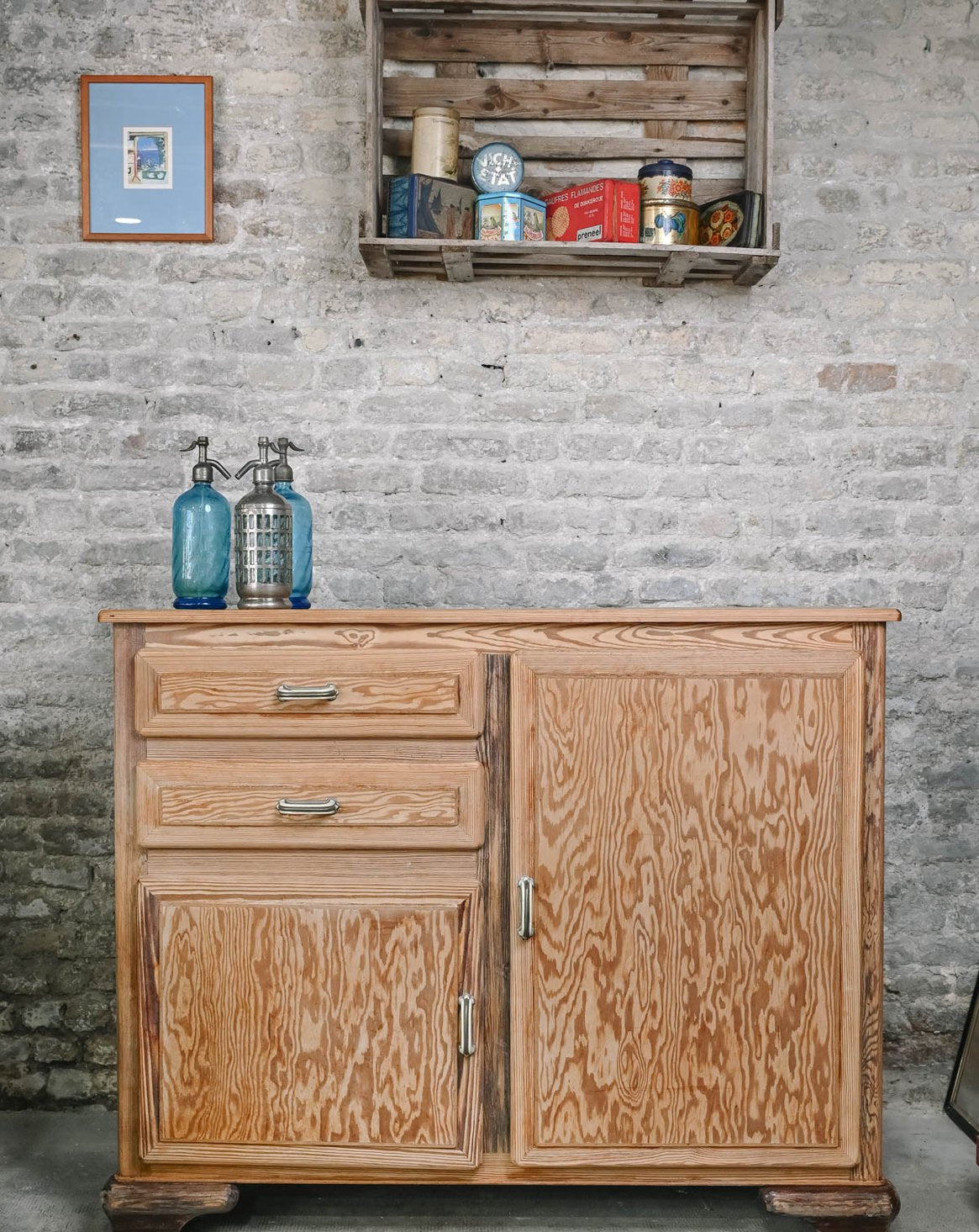 Buffet en pin massif Gilbert N°1793 - Bon état, DEBONGOUT