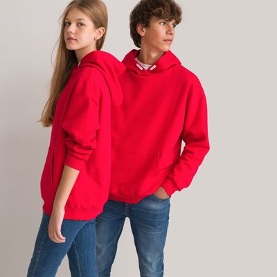 Unisex Oversized Hoodie in Cotton Mix LA REDOUTE COLLECTIONS