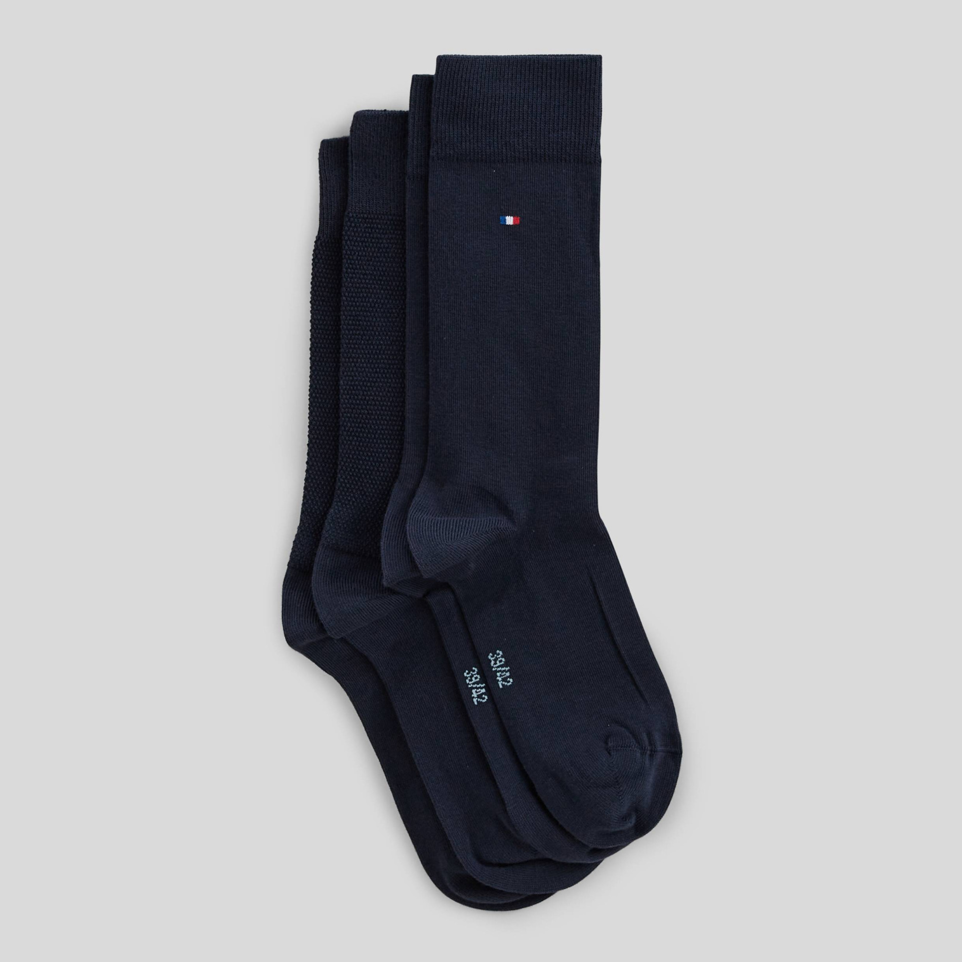 Chaussettes unies en coton, MONOPRIX