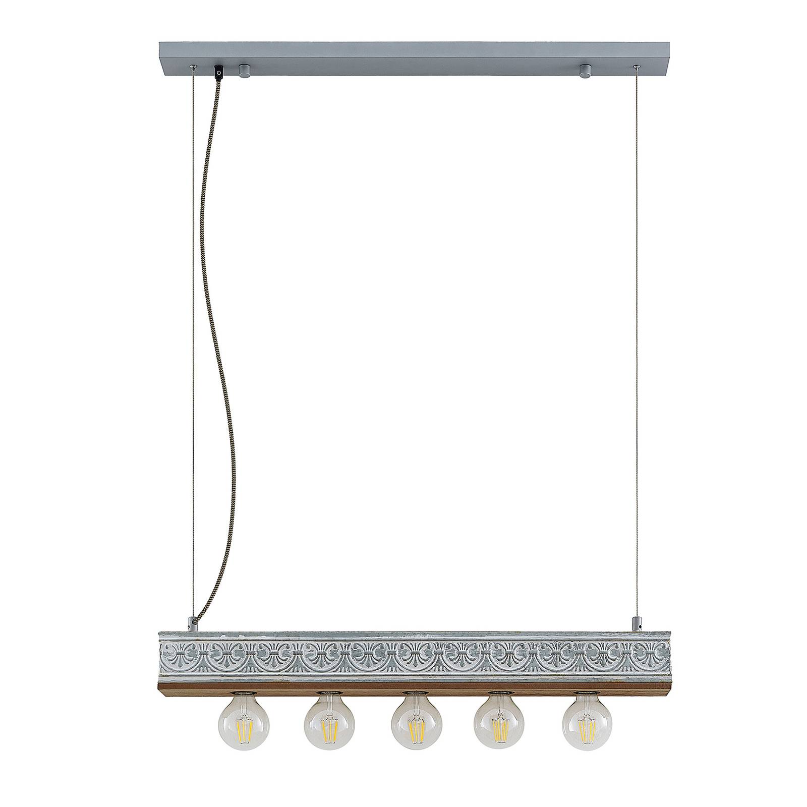 Suspension en bois vintage, Mella, LINDBY